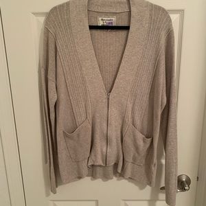 zip up cardigan
